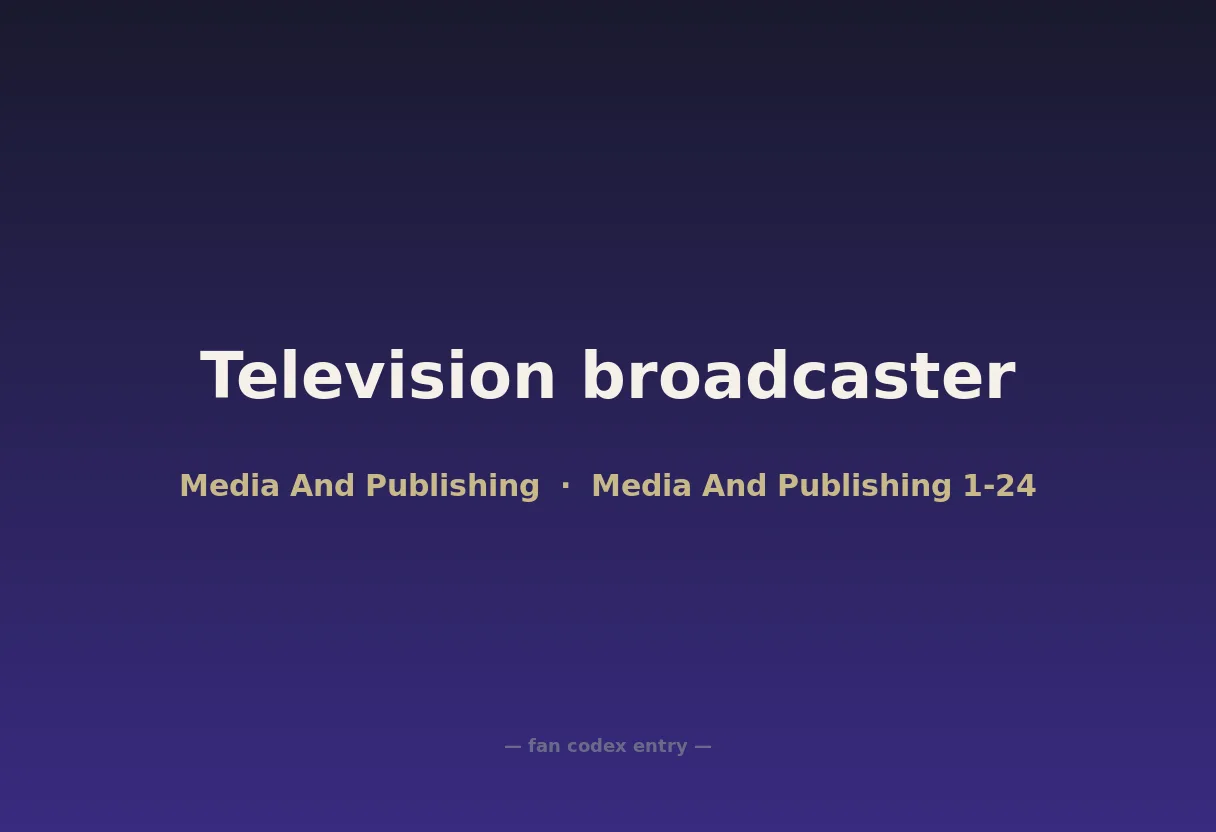 Television broadcaster